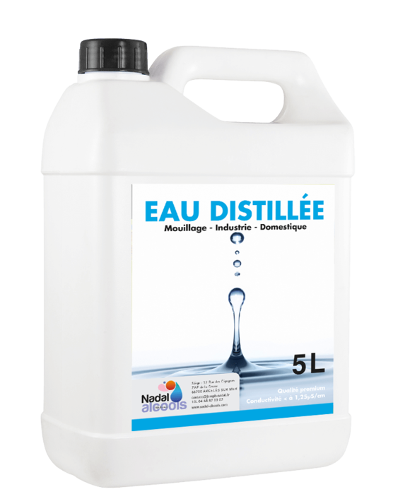 eau distillée extra pure bidon de 5 litres 